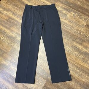 Under Armour Mens Golf Pants 36/32 Black Lightweight Performance Casual Stretch